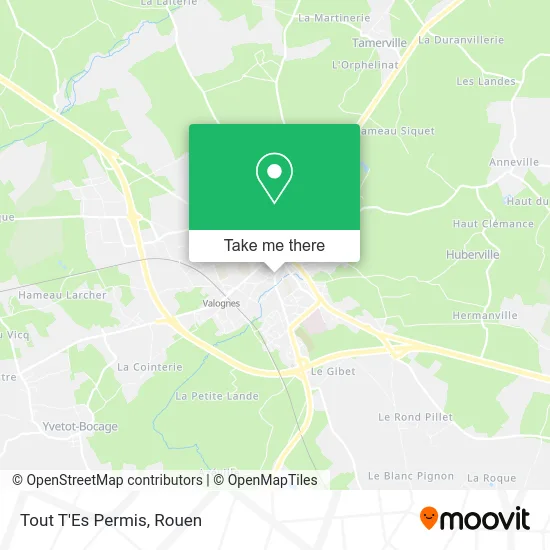 Tout T'Es Permis map