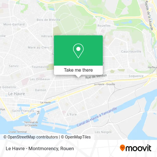 Le Havre - Montmorency map