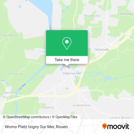 Womo Platz Isigny Sur Mer map