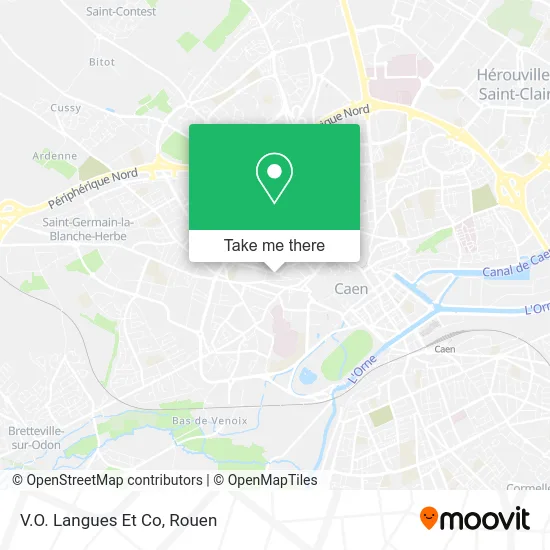 V.O. Langues Et Co map