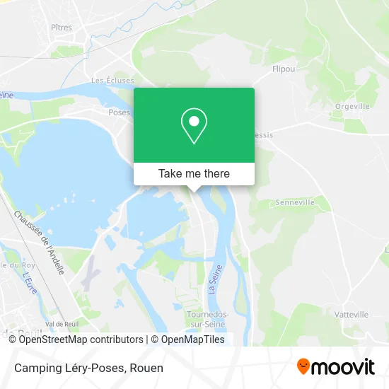 Camping Léry-Poses map