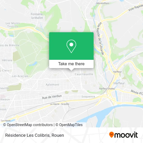 Résidence Les Colibris map