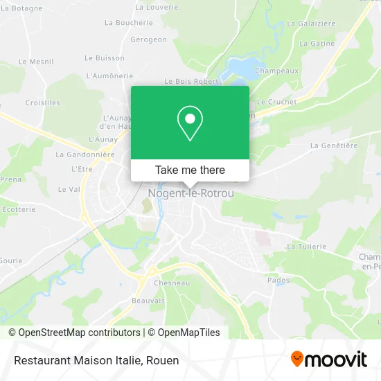 Restaurant Maison Italie map