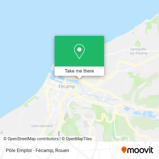 Pôle Emploi - Fécamp map