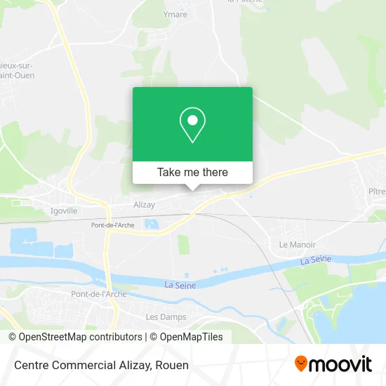 Centre Commercial Alizay map