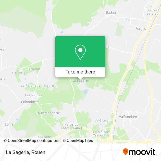 La Sagerie map