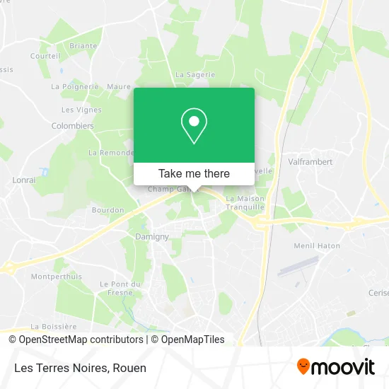 Les Terres Noires map