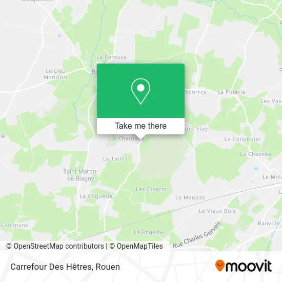 Carrefour Des Hêtres map