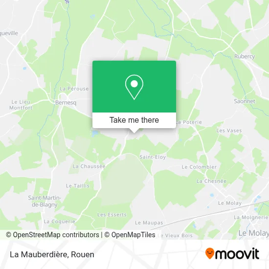 La Mauberdière map