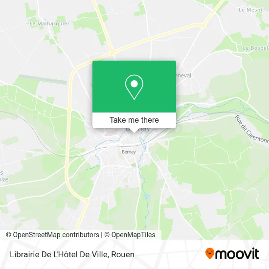 Librairie De L'Hôtel De Ville map