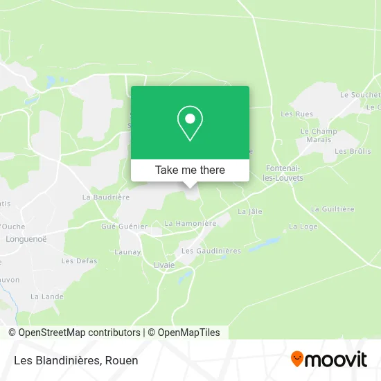 Les Blandinières map