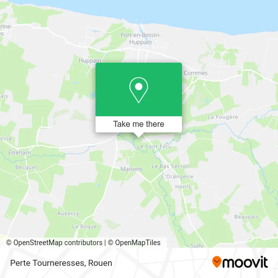 Perte Tourneresses map