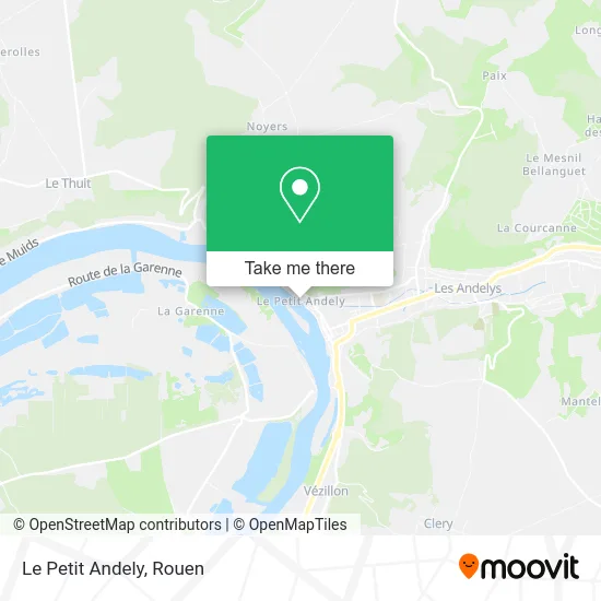 Le Petit Andely map
