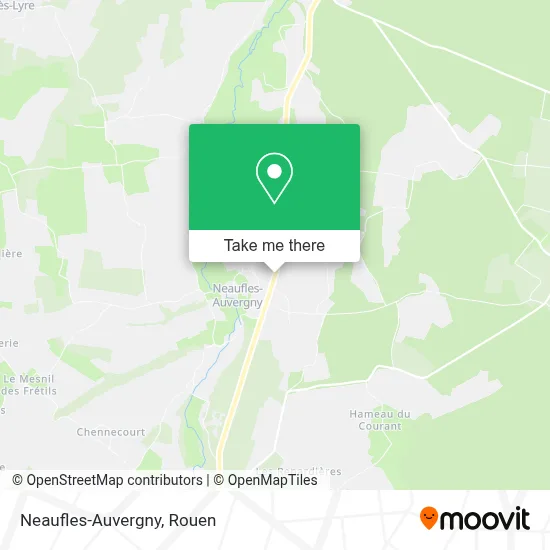 Neaufles-Auvergny map