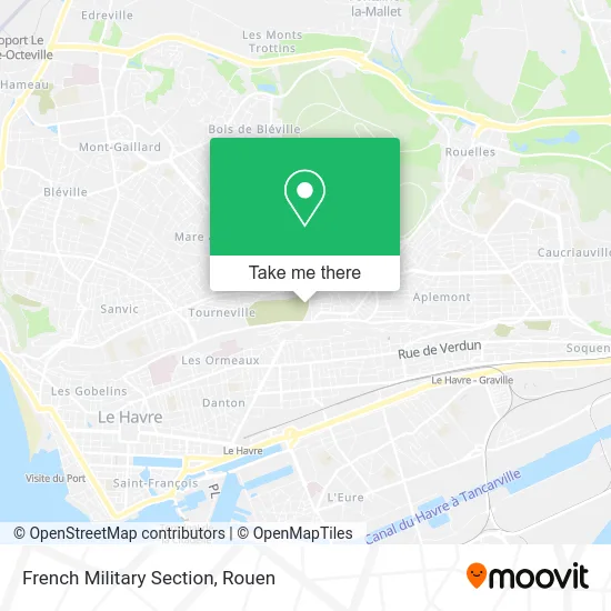 French Military Section map