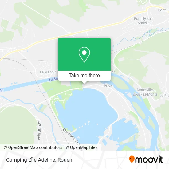 Camping L'Île Adeline map