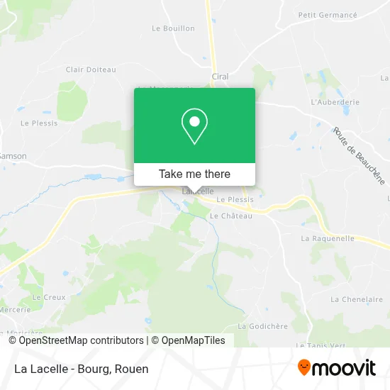 La Lacelle - Bourg map