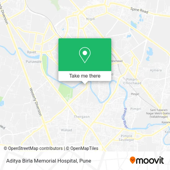 Aditya Birla Memorial Hospital map