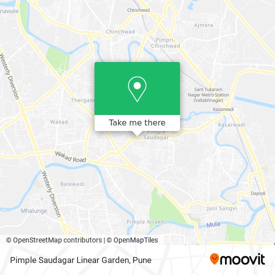 Pimple Saudagar Linear Garden map