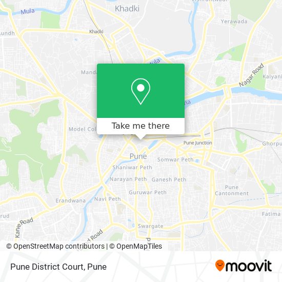 Pune District Court map