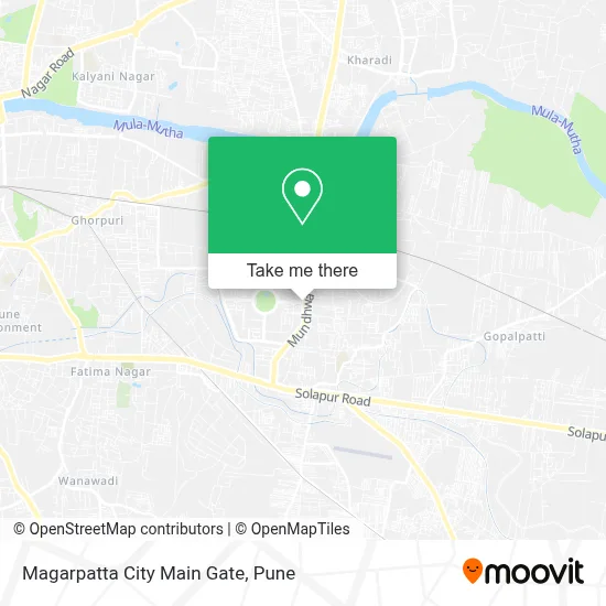 Magarpatta City Main Gate map