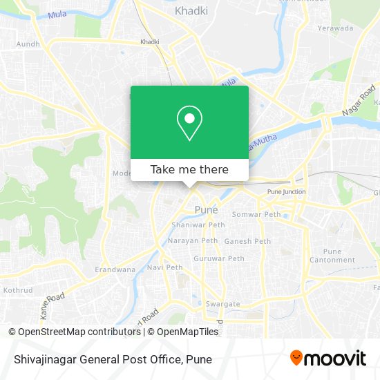 Shivajinagar General Post Office map