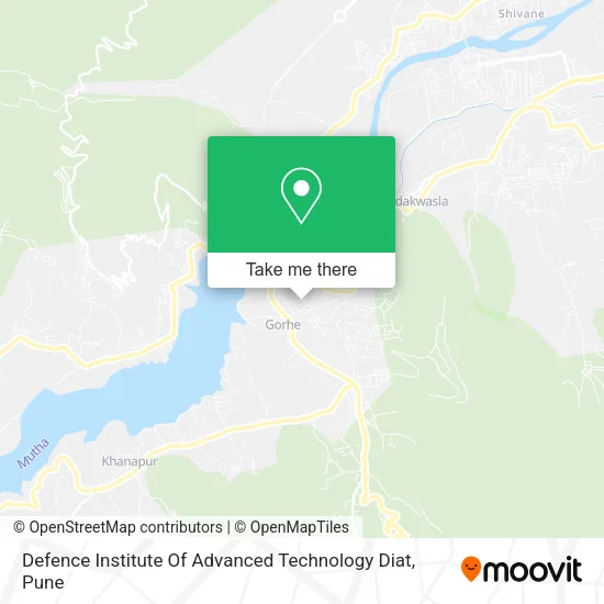 Defence Institute Of Advanced Technology Diat map