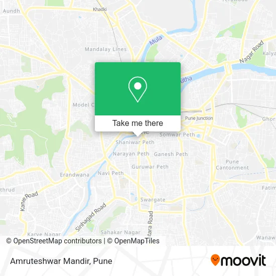 Amruteshwar Mandir map