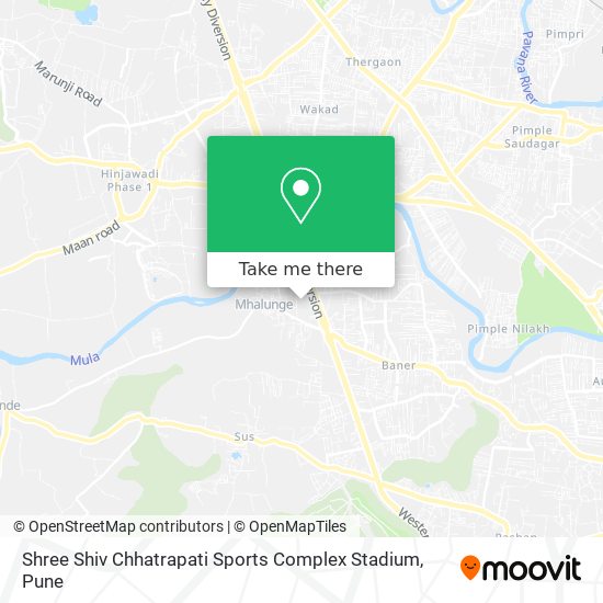 Shree Shiv Chhatrapati Sports Complex Stadium map
