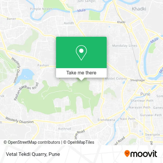 Vetal Tekdi Quarry map