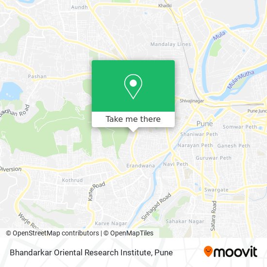 Bhandarkar Oriental Research Institute map