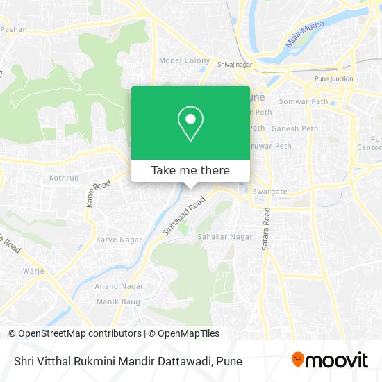 Shri Vitthal Rukmini Mandir Dattawadi map