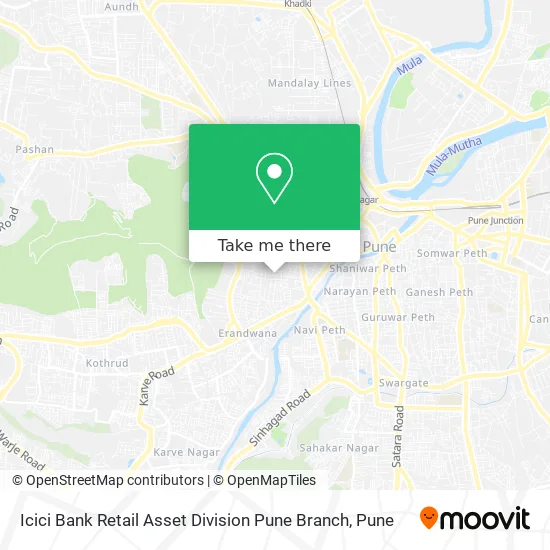 Icici Bank Retail Asset Division Pune Branch map