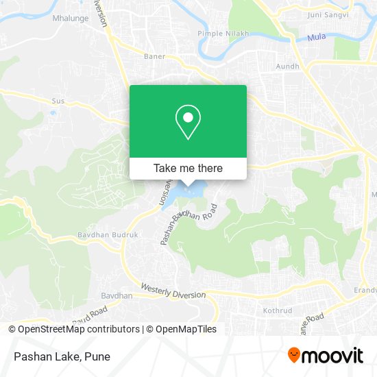 Pashan Lake map