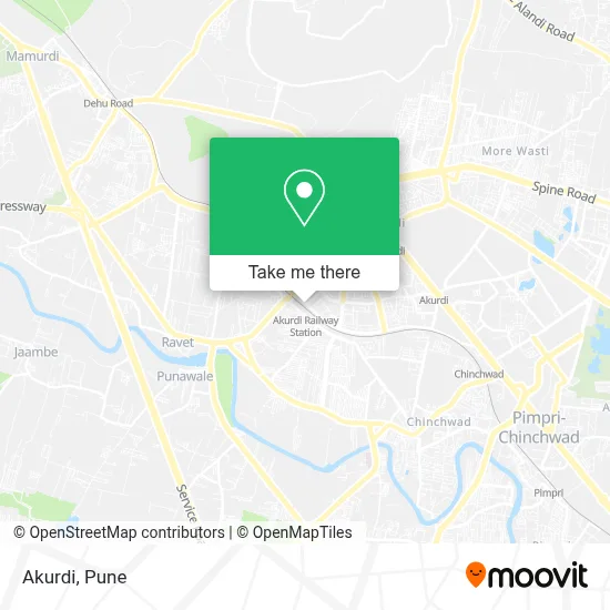 Akurdi map