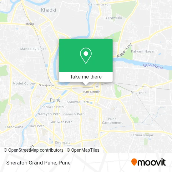 Sheraton Grand Pune map