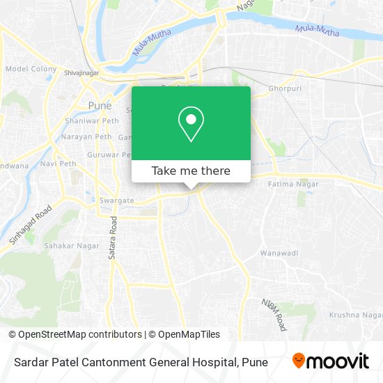 Sardar Patel Cantonment General Hospital map