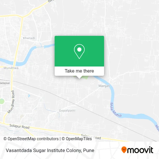 Vasantdada Sugar Institute Colony map