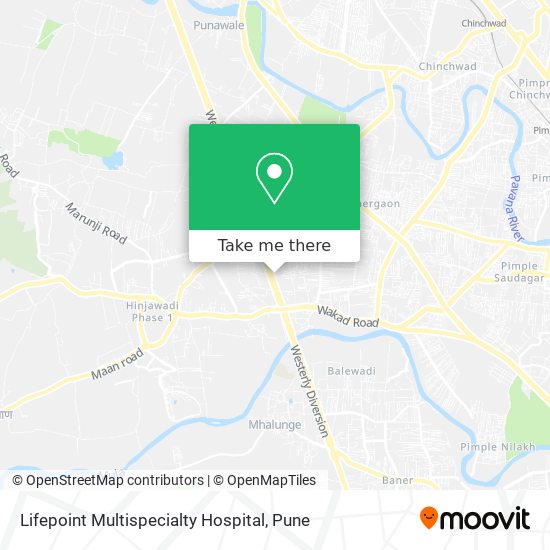 Lifepoint Multispecialty Hospital map