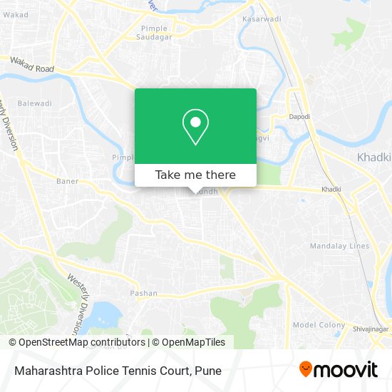 Maharashtra Police Tennis Court map