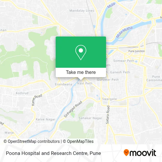 Poona Hospital And Research Centre map