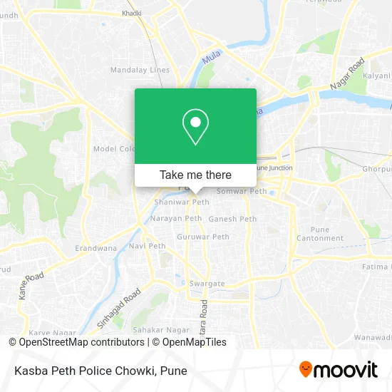 Kasba Peth Police Chowki map