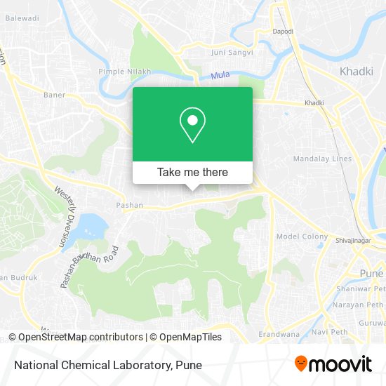 National Chemical Laboratory map