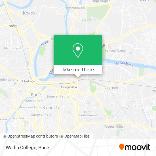 Wadia College map