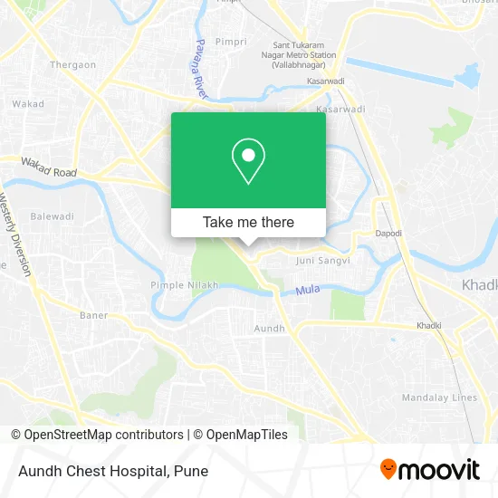 Aundh Chest Hospital map
