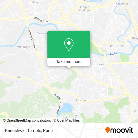 Baneshwar Temple map