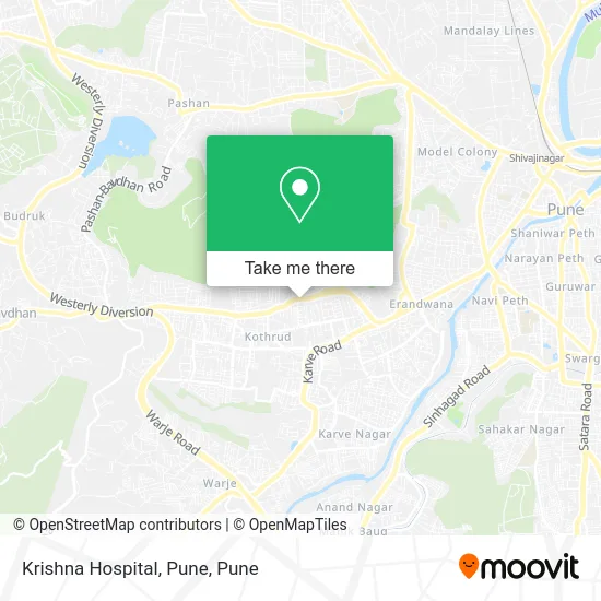 Krishna Hospital, Pune map