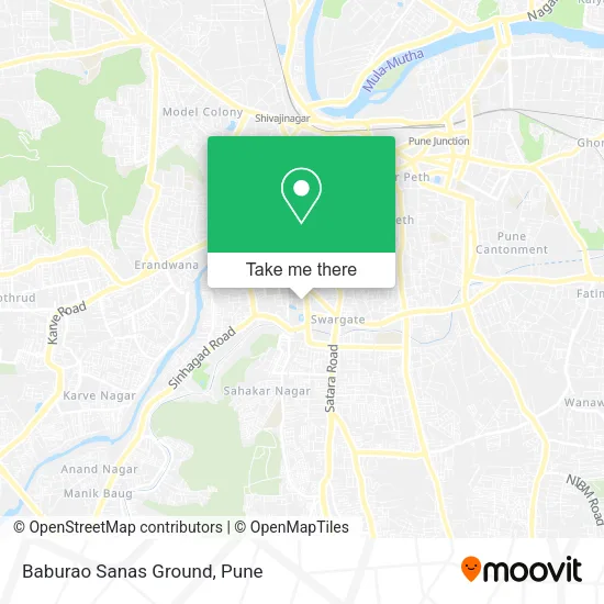 Baburao Sanas Ground map