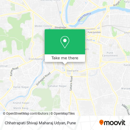 Chhatrapati Shivaji Maharaj Udyan map