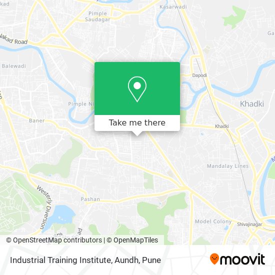 Industrial Training Institute, Aundh map